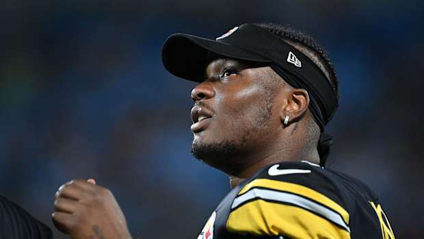 Dwayne Haskins while playing for the Steelers.